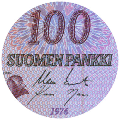 100 Markkaa 1976